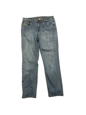 Worn Vintage Y2K Jeans Mid Rise Straight Leg Blue Denim  Size 12